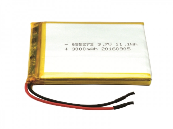 3.7V polymer lithium battery | 655272 3000mAh 3.7V